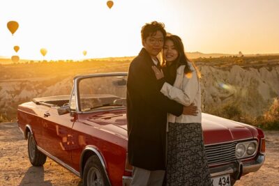 Cappadocia Classic Car Sunset or sunrise - Göreme National Park stop: close balloon takeoff pictures