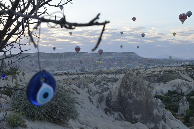 Cappadocia Hot Air Balloon Ride with Breakfast and Champagne - Red (Rose) Valley from above: where colors show up best
