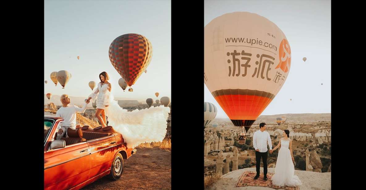 Cappadocia: PhotoShoot with Balloons. Flying Dress included. - Fairy chimneys, balloons, and a flying dress in Cappadocia
