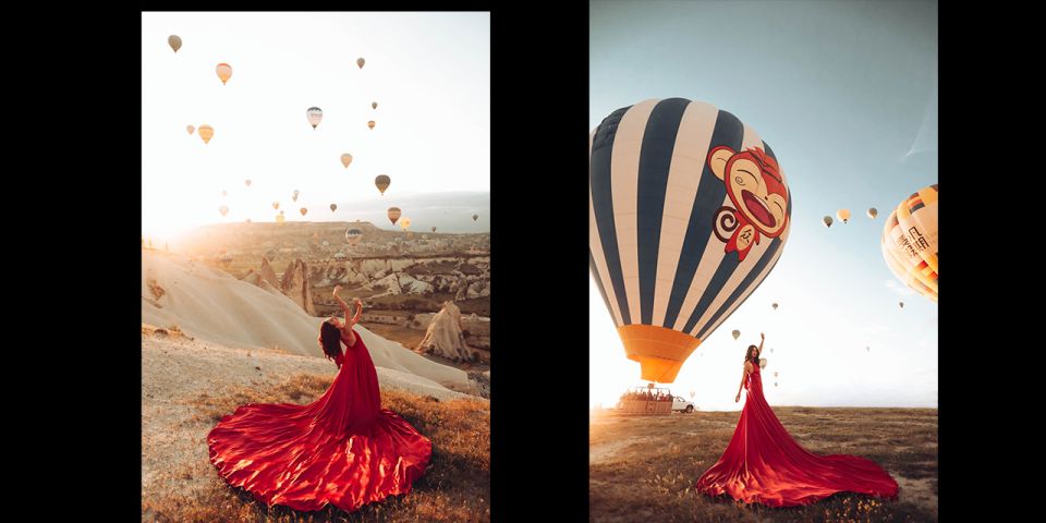 Cappadocia: PhotoShoot with Balloons. Flying Dress included. - Price and value: $285 per person makes sense if you want the whole package