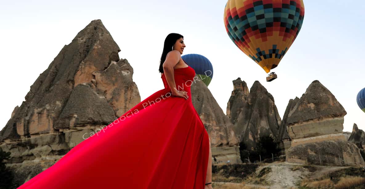 Cappadocia Photoshoot with Flying Dress - What “150 photos delivered by email” means for your final results
