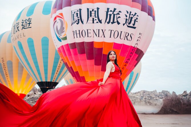 Cappadocia Photoshoot with Flying Dress & Instagram Reels - Timing and Weather: Sunrise Balloons, Re-Scheduling, and Photoshop