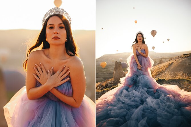 Cappadocia Photoshooting with Flying Dress - Love Valley golden hour: what to expect in the frames