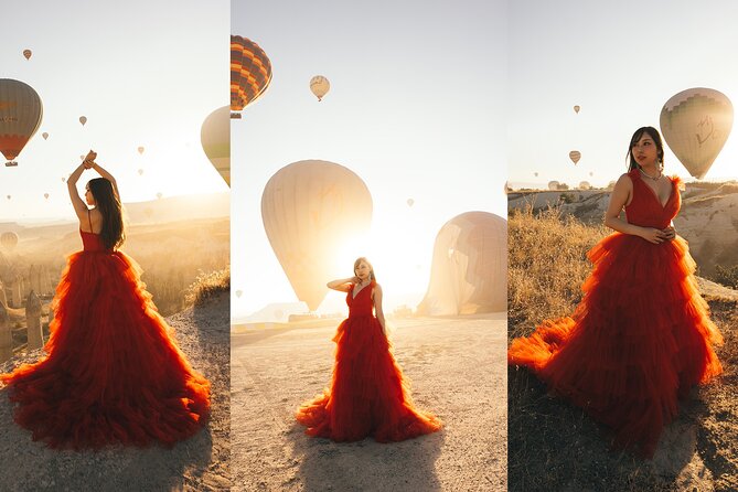 Cappadocia Photoshooting with Flying Dress - Digital photos and editing: getting the best ones, not all the maybes