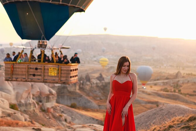 Cappadocia Private Photo Shoot with Flying Dress & Hotel Pickup - Photo delivery: 10–15 edited images, built from a large set