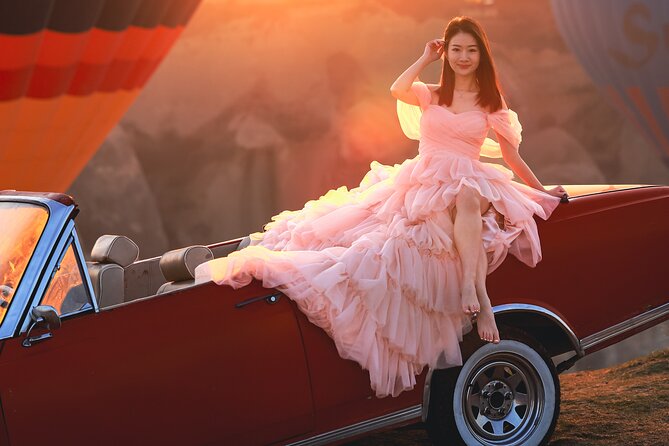 Cappadocia Private Photo Shoot with Flying Dress & Vintage Car - The 3 Landmark Photo Stops: What You Get at Each Stage