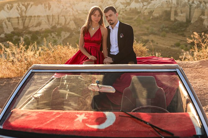 Cappadocia Private Photo Shoot with Flying Dress & Vintage Car - Price and Value: What $355.04 Buys You in Göreme