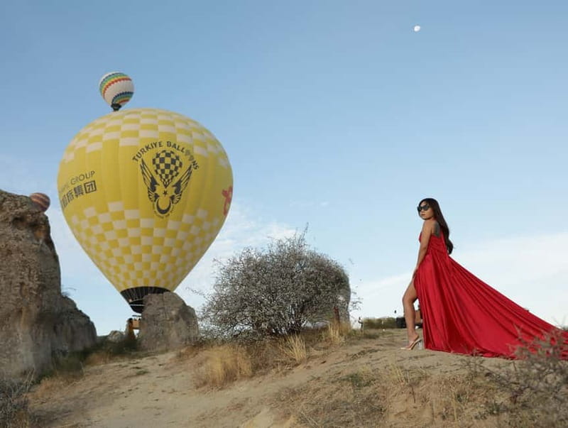 Cappadocia Sunrise or Sunset Photoshoot - Optional upgrades: flying dress and classic car add-ons