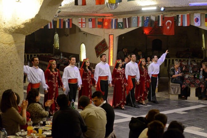 Cappadocia Turkish Night Show - The food: local starters, lamb tandoori, and a simple dessert finish