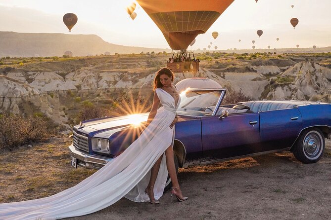 Classic Car Tour in Cappadocia - Red Valley during balloon activity: photos, viewpoints, and quick repositioning