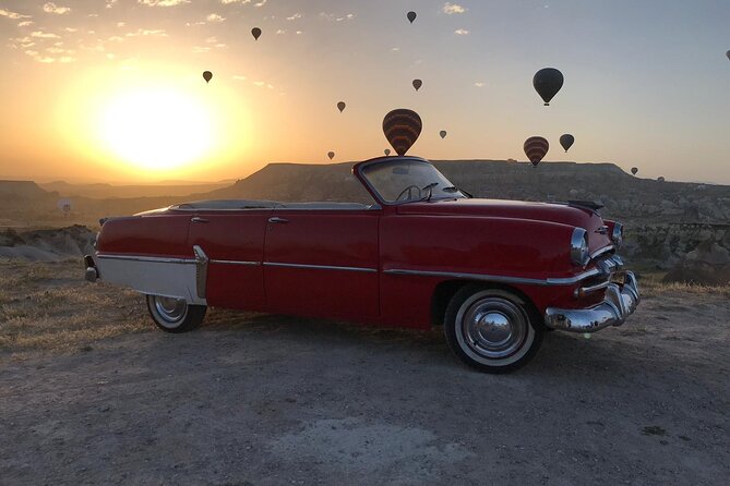 Classic Car Tour in Cappadocia Sunrise/Sunset - Sunrise Tour Flow: Balloon Takeoff Point, Rose Valley, Love Valley
