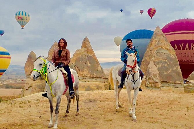 Horse Riding in Cappadocia in fairy chimeys - Stop 1 in Cavuşin: Cave Houses and Churches