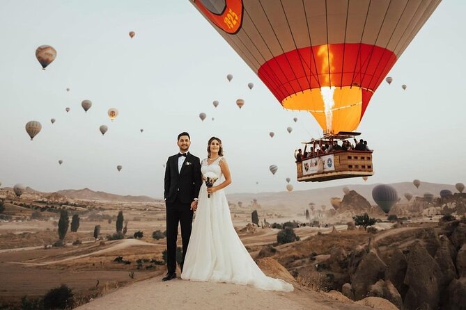 Marriage Proposal and Photoshoot in Cappadocia with Balloon view - How the 3-hour photoshoot flows: Love Valley plus extra angles