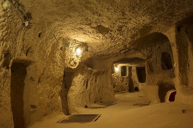 PRIVATE Cappadocia Tour & Underground City Combined with TICKETS - Underground city at Ozkonak: tufa tunnels and connected chambers